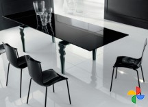 Homes Glass 4 Seater Dining Set